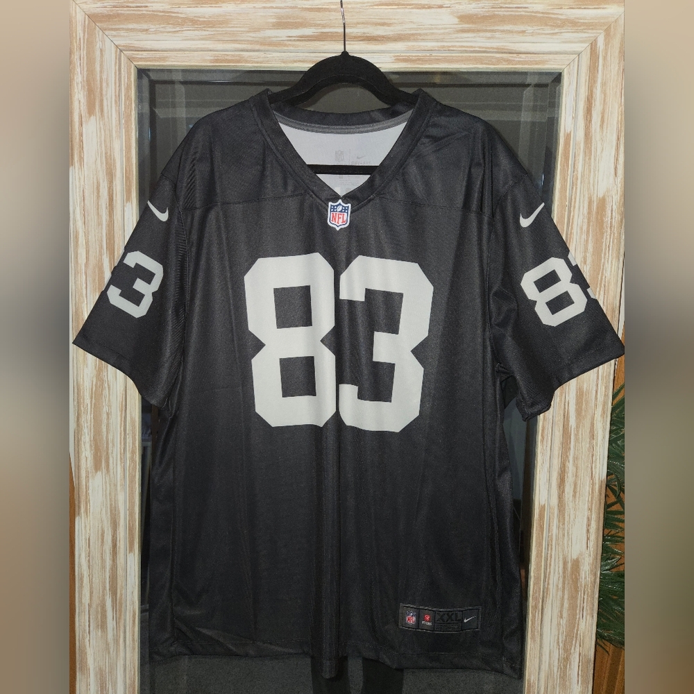 Nike NFL Raiders Jersey #83 Waller Black & Silver Size XXL